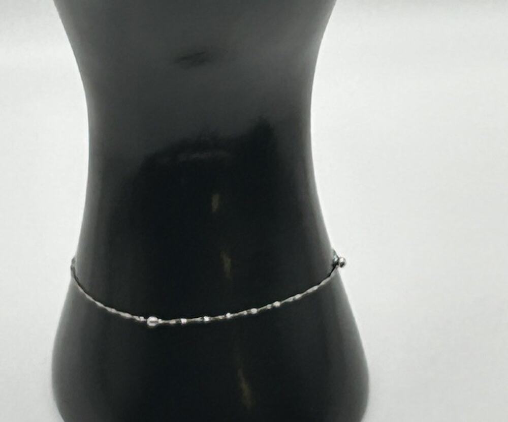 Rare Vintage Italian Milor 14k White Gold Rope Chain Bracelet